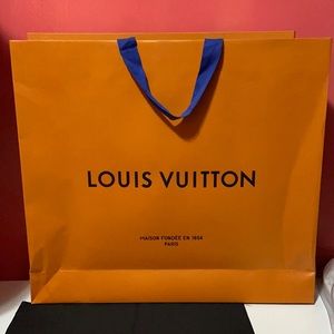 Louis Vuitton magnetic Gift Box and XLarge Shopping Bag